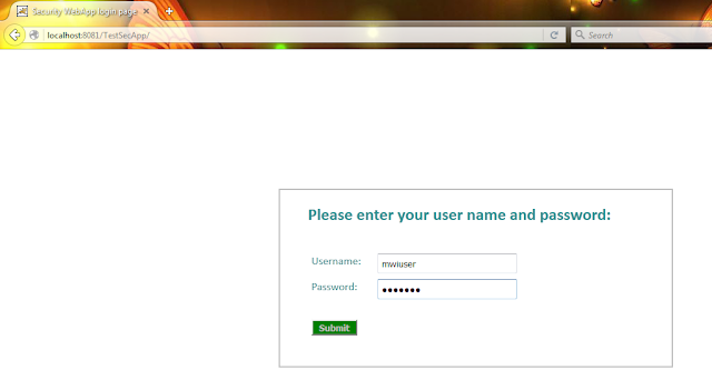 Sample Java Web Application with Form-Based Authentication - Step by Step