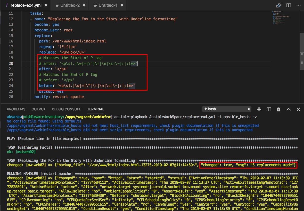 Ansible Replace Line In File Ansible Replace Examples