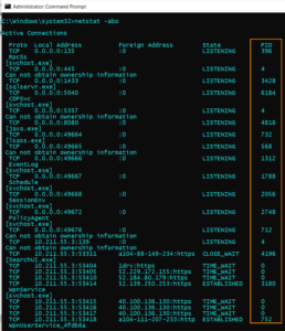 Netstat windows 7 ошибка