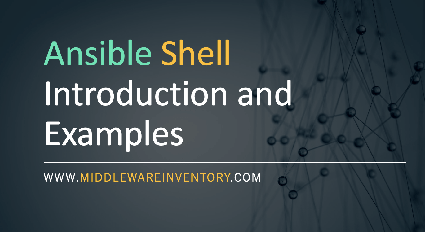 Ansible Shell Module Examples Devops Junction