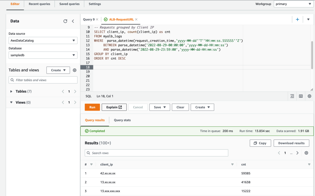 Athena Sql Query Examples For Alb Troubleshooting 